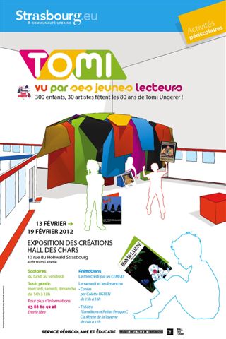 Affiche de l'exposition 'Tomi vu par ses jeunes lecteurs'